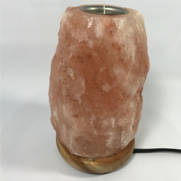 Natural Himalayan Salt Lamp - Tea Light & Essential Oil Holder - Picture 3 of 5